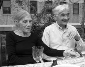 Roslyn Zinn with husband Howard Zinn