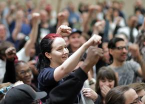 A plenary session crowd at Socialism 2017