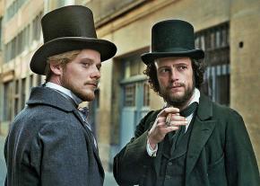 August Diehl (right) as Karl Marx and Stefan Konarske as Friedrich Engels in the movie The Young Karl Marx