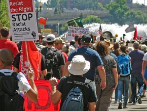 Protesters confront the far right in Portland, Oregon